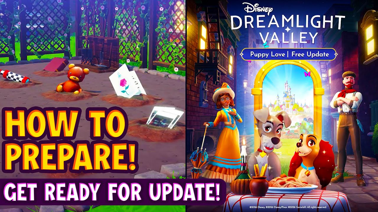How to Prepare to Puppy Love Update in Disney Dreamlight Valley. All 4 Mementos and MORE!