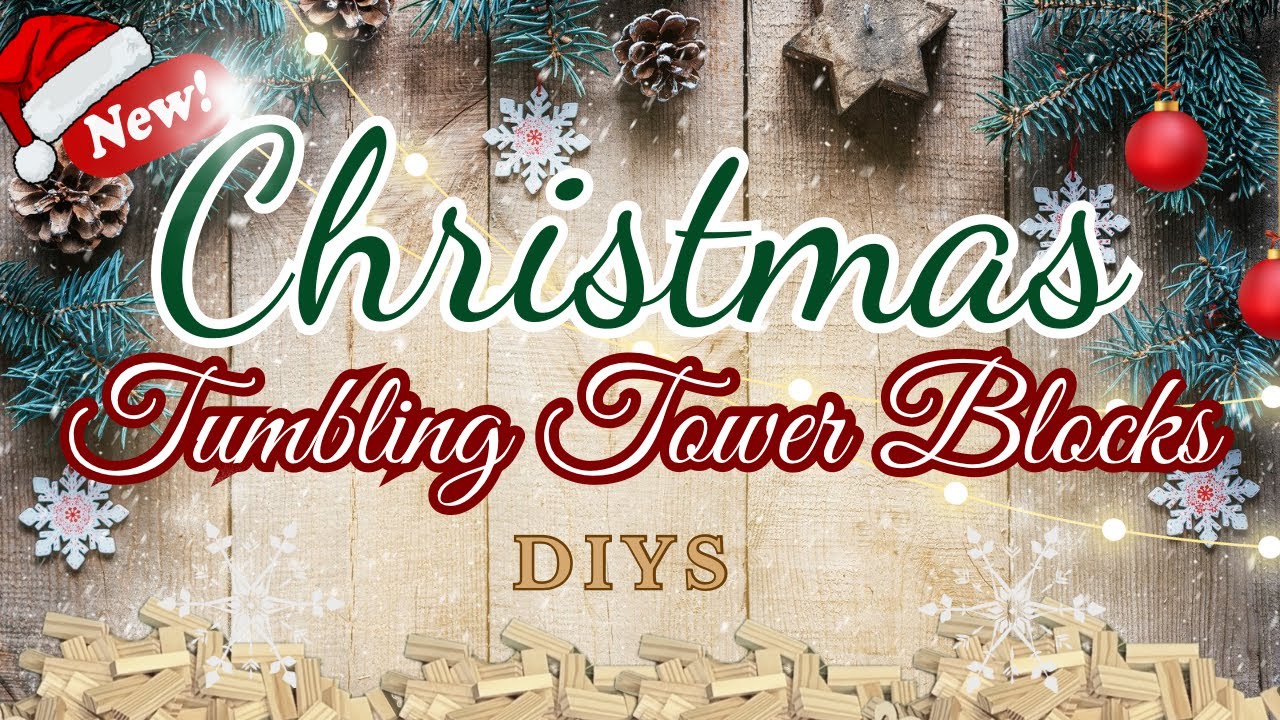 🎄Рождественские фонарики из падающих блоков | Идеально для декора крыльца или камина