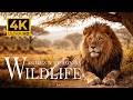 Animals In The Savanna 4K 🐾 Discovery Relaxation Wonderful Wildlife Movie with Relax Piano Music