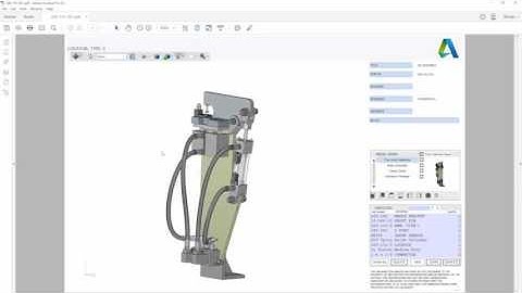 Autodesk Inventor Professional - 3d pdf export video