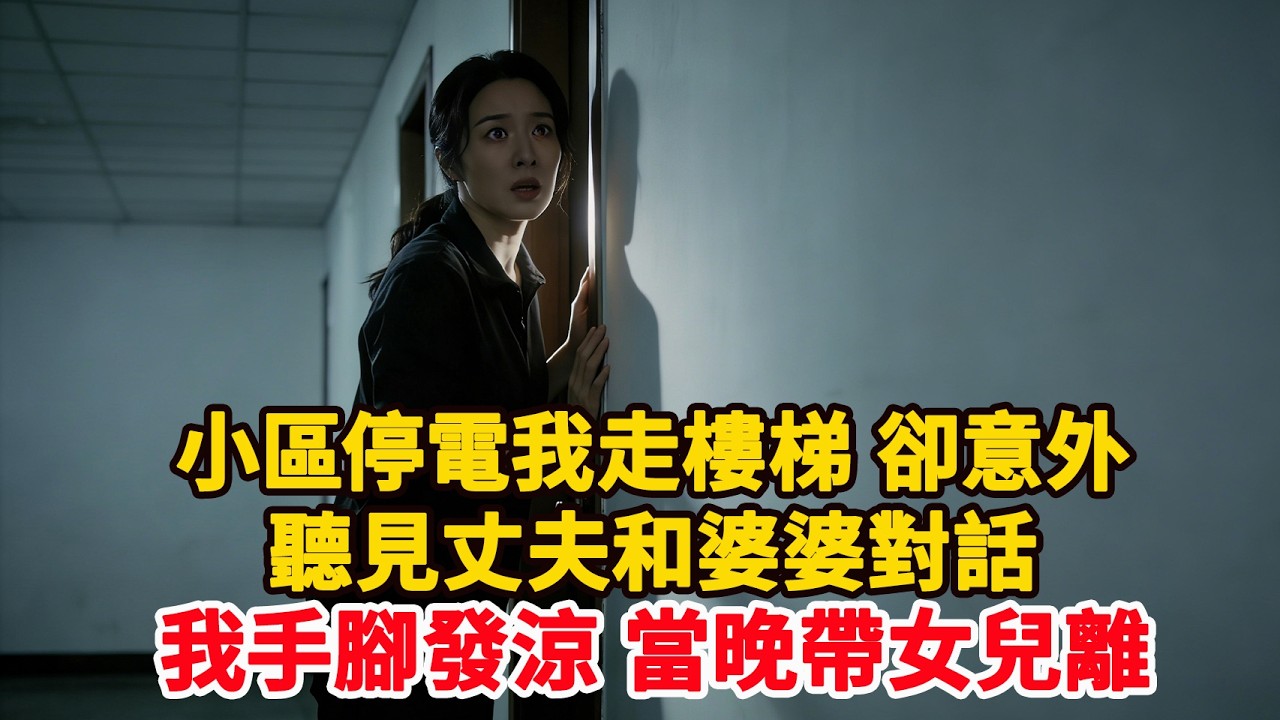 小區停電我走樓梯 卻意外聽見丈夫和婆婆對話我手腳發涼 當晚帶女兒離開#為人處世 #正能量 #故事分享 #生活經驗 #情感