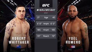 UFC 225: Robert Whittaker vs Yoel Romero EA SPORTS UFC 3 CPU GAME