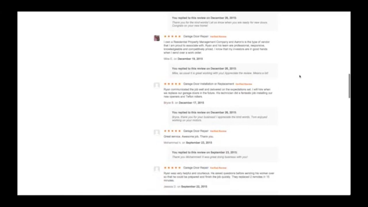 Garage Door Company Reviews Buford GA YouTube