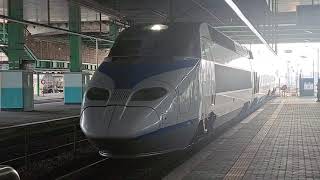 KTX 한국고속철도 100000호대 041호기 VVVF-GTO 알스톰 상어열차 수원역 서울행도착 (한국철도공사)KTX