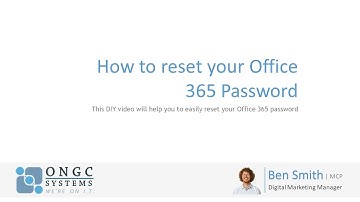 How to reset your Office 365 Password