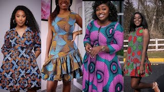 Amazing African Print Short Gown Styles For Stylish Women | Latest Ankara Gowns 2022 For Ladies