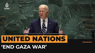‘Innocent civilians in Gaza are going through hell’ says Biden | Al Jazeera Newsfeed