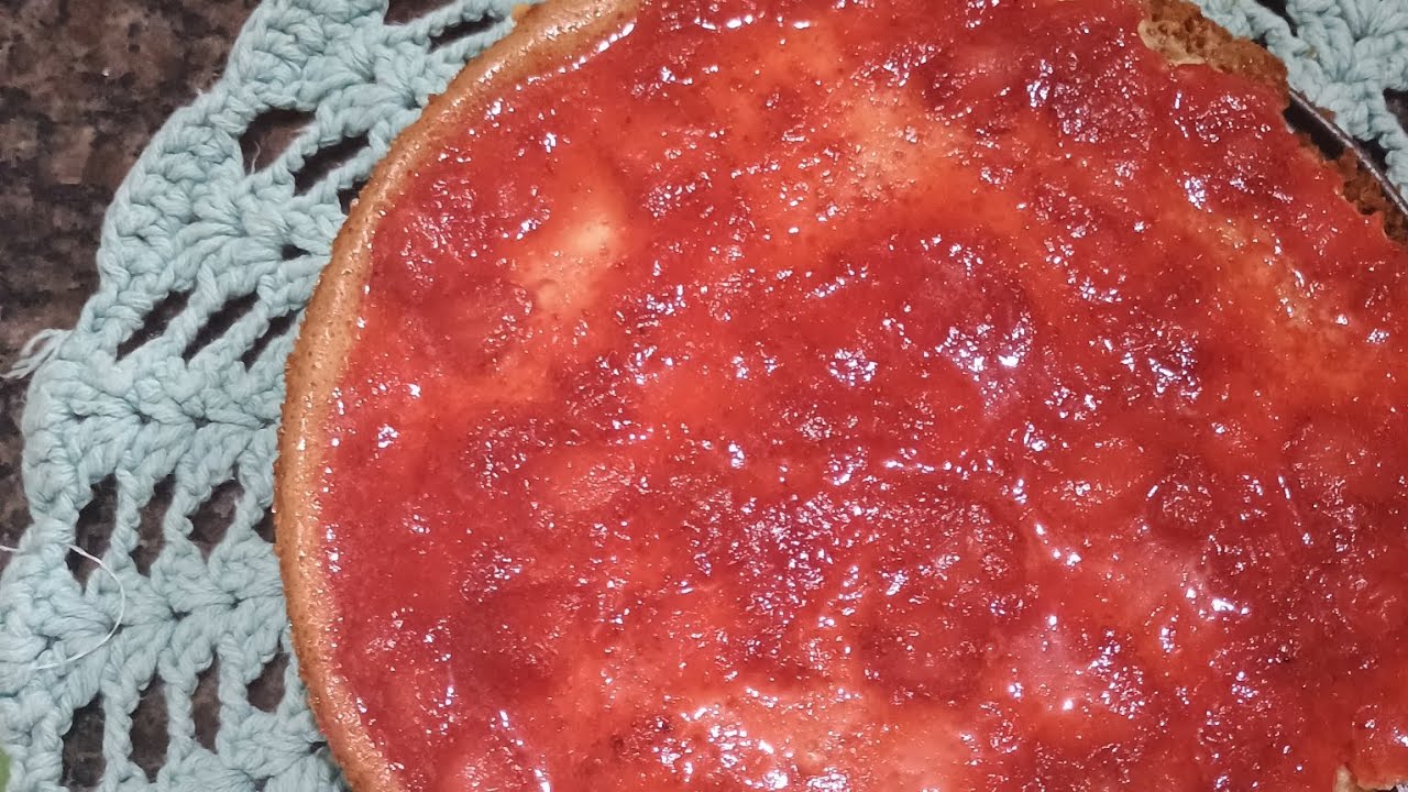 Chesscake de geléia de morango 🍓. - YouTube