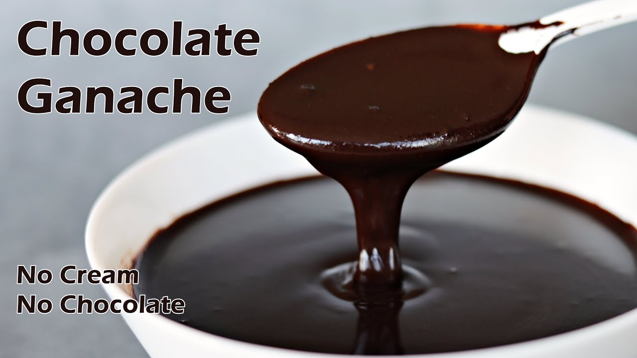 How To Make Perfect Chocolate Ganache With Cocoa Powder No Chocolate No Cream Youtube