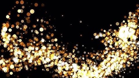 Golden Glowing Particles Stock Motion Graphics