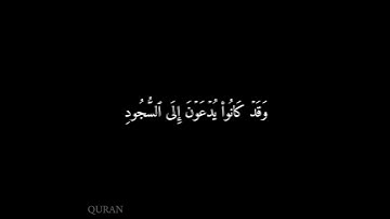 كرومات شاشه سوداء سورة القلم (٤٢ - ٤٥) ياسر الدوسري {6}
