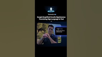 Google DeepMind Unveils SignGemma: Translating Sign Language to Text #ai #technology #nextgenai #ai