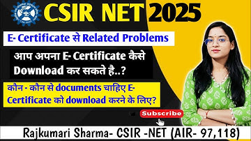 “CSIR NET Certificate & Award Letter Doubts? Get Clear Answers Now!”