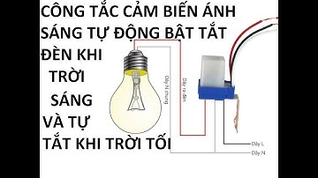 ông Tắc Cảm Biến Ánh Sáng Tự Động: Giải Pháp Thông Minh Cho Việc Bật/Tắt Đèn