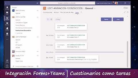 CUESTIONARIOS FORMS en tareas de TEAMS 📝✅