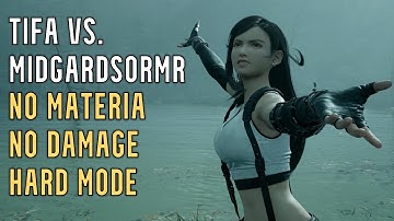 FFVII Rebirth - Tifa vs. Midgardsormr (No Materia, No Damage, Hard Mode)