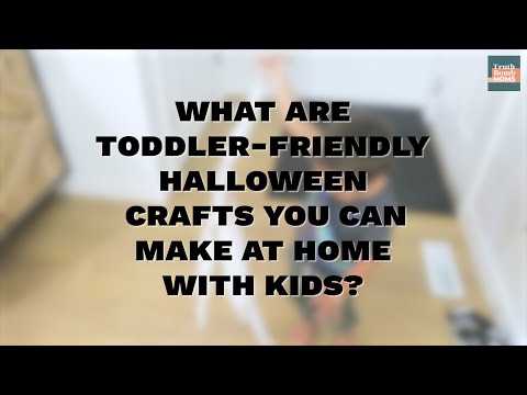 What are toddler-friendly Halloween crafts you can make at home with kids?