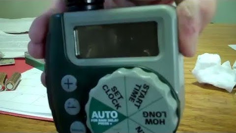 ORBIT Sprinkler Timer Repair