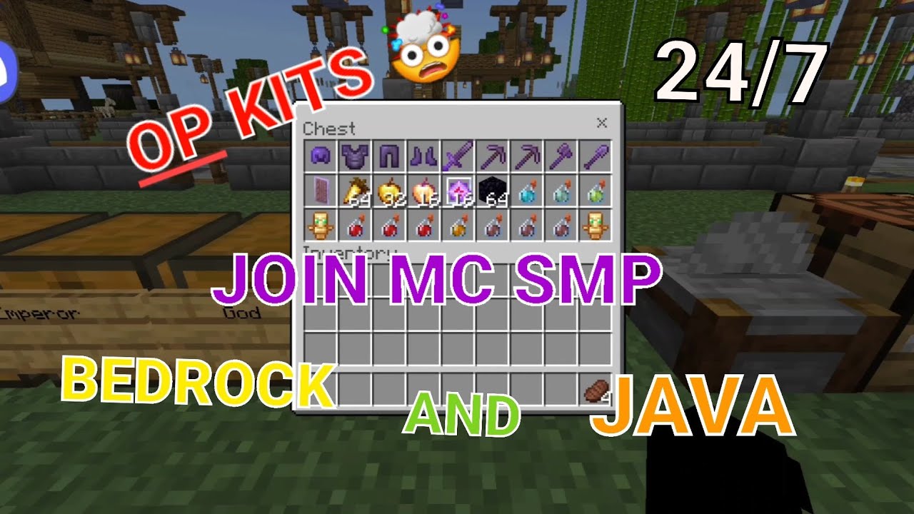 Smp Kit Java Our Minecraft server has kits now. Minecraft bedrock and java crossplay ...