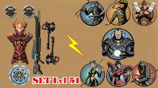 Shadow Fight 2 || SET OF LEVEL 51 vs ALL BOSSES 「iOS/Android Gameplay」