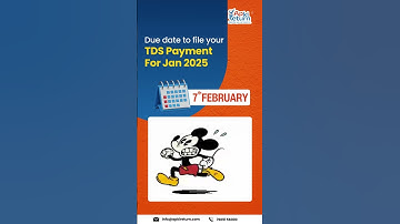⏳ TDS Payment Due Date Alert – January 2025! ⏳| ApkiReturn Tax Experts | File Today Or Face Penalty