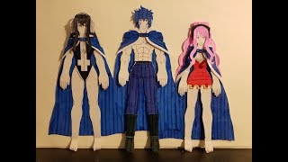 Fairy Tail Crime Sorciere Jellal Ultear Meredy Paper Doll Figures Part 2