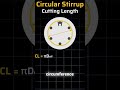 🔵 How to Calculate Ring (Stirrup) Cutting Length for Circular Column &amp; Pile?