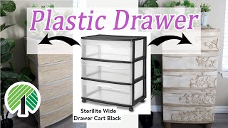 PLASTIC DRAWER FLIP/ See how I transform these Sterilite Plastic Drawers / ANTHROPOLOGY DUPE