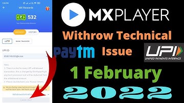 MX Player Withdrawal Problem Solved | 100%WORKING TRICK | 1 FEB 2022