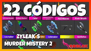 ✅18 Nuevos códigos✅22 CÓDIGOS activos de 🔪MURDER MISTERY 2🔪 ZYLEAK´S🔪Roblox 2023🔪EMiLiOR