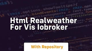 Html realweather for vis iobroker