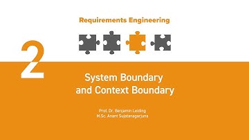 Requirements Engineering |  L02 System and Context - Part 2 | System Boundary and Context Boundary