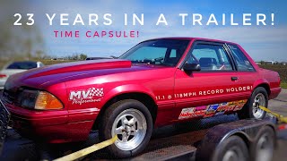 1993 Electric Currant Red Foxbody  Former Racecar Timecapsule!