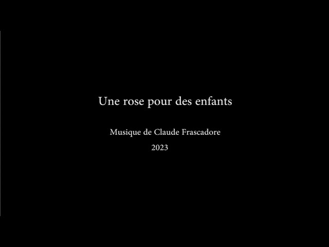 Une rose pour des enfants