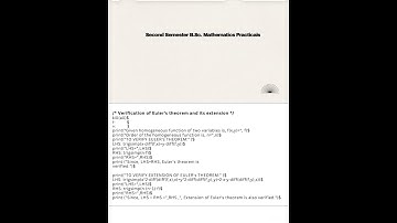 Maxima code to Verification of Euler