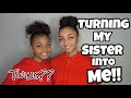 Turning My Sister Into Me (Sister Swap Transformation) | LexiVee03