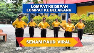 Lompat ke depan lompat ke belakang | Olahraga | Ayo kita Senam PAUD | Ice Breaking | Merlyna Anggara