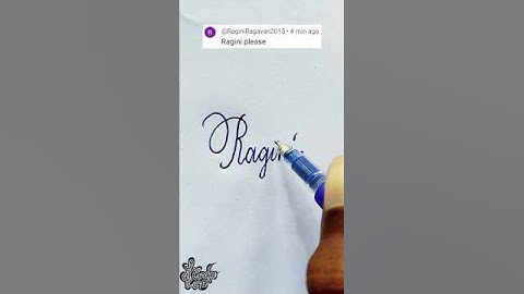 stylish name | Ragini | sk cursive art | how to make a stylish name | stylish signature