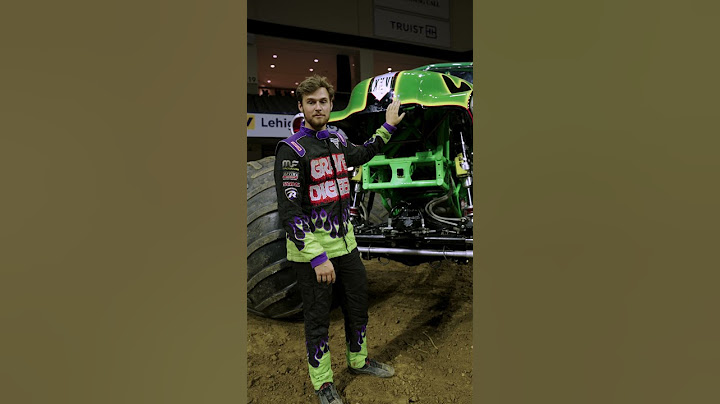Inside a monster truck