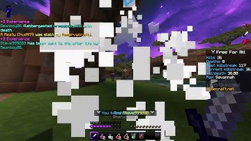 Cubecraft FFA Gameplay killstreak of 77!