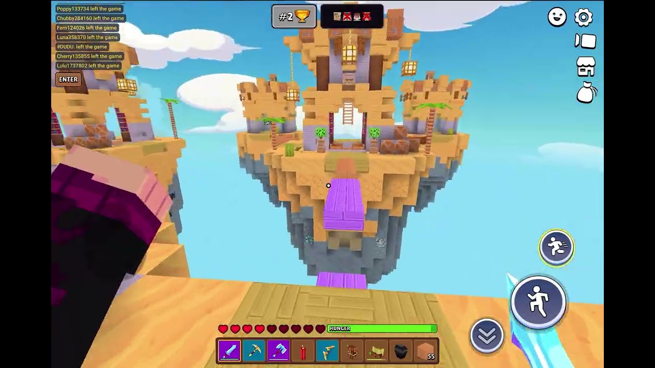 Minefun.io sky wars just got crazy with legendary weapons in the starter kit.