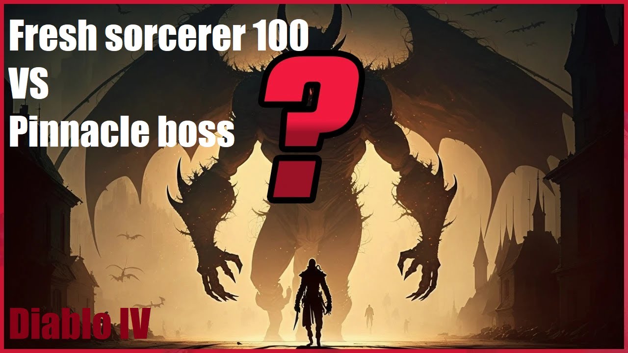 (SOIPLER) Diablo 4 -  Fresh sorcerer level 100, first try pinnacle boss.