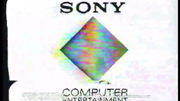 The PlayStation1 startup intro on vhs but it suffers from generation loss
