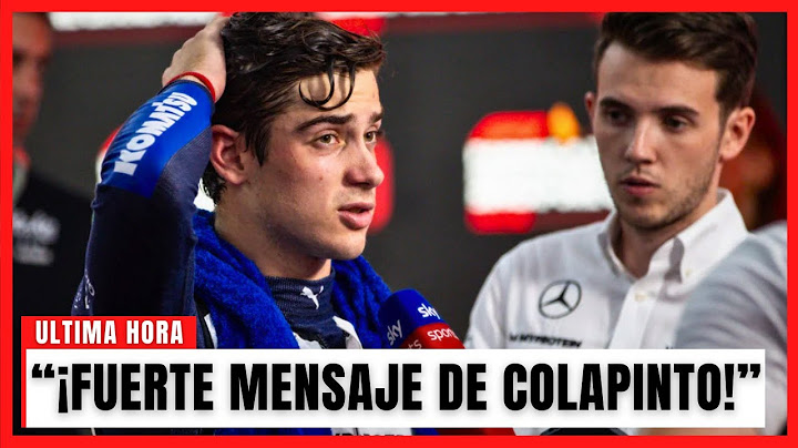¡IMPACTANTES DECLARACIONES DE FRANCO COLAPINTO POST GP DE MEXICO!