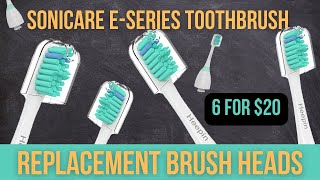 Philips Sonicare E-Series Electric Toothbrush Replacement Brush Heads