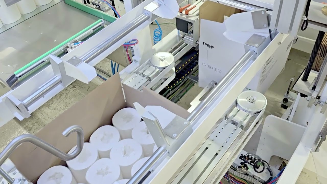 OMNI V Tissue Casepacker: an exceptional hold, powerful yet invisible.