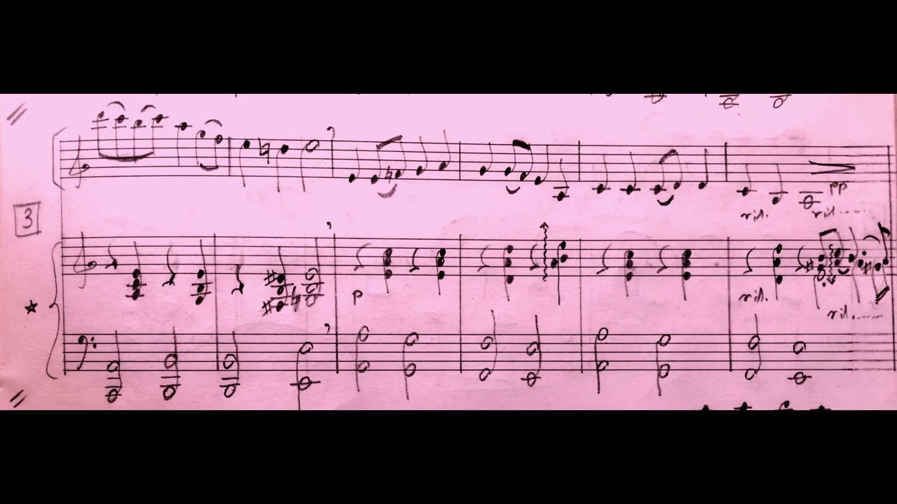 [134c] Violin and Piano (music score) by Gerald Spitzner