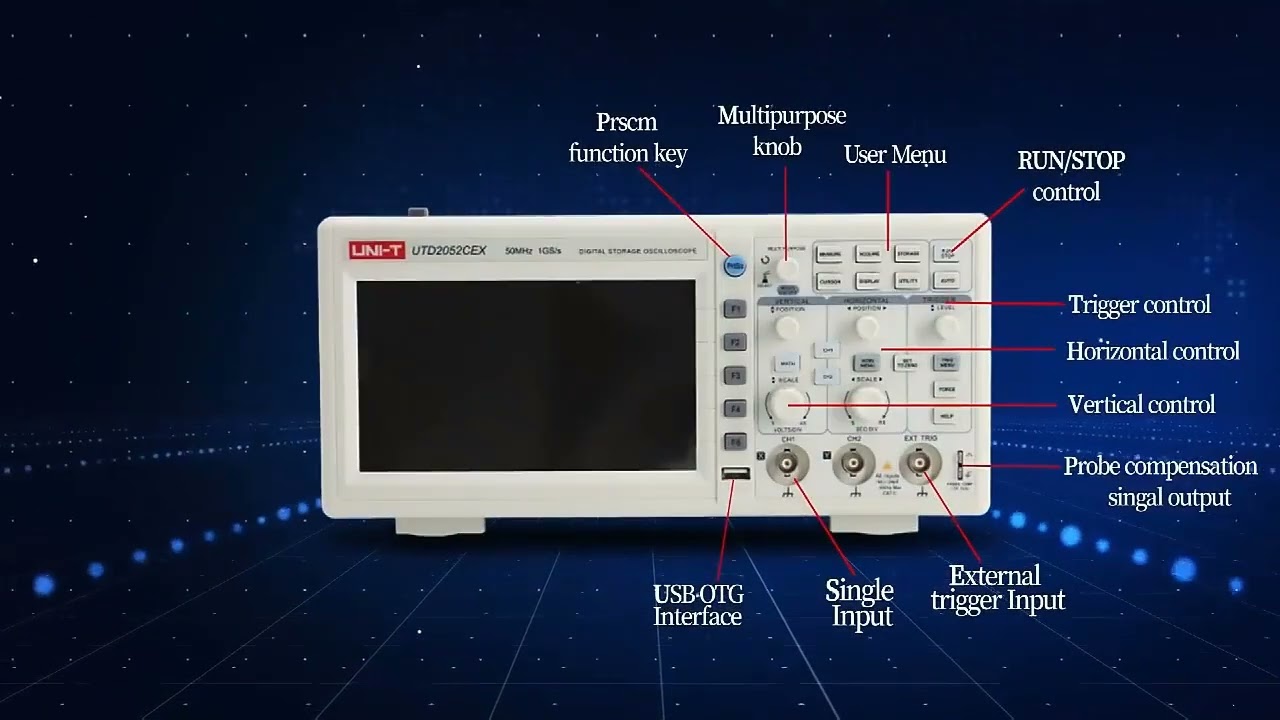UNI-T UTD2000 Series Portable Digital Oscilloscope