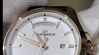 Philip Watch Day date white dial Swiss Made watch