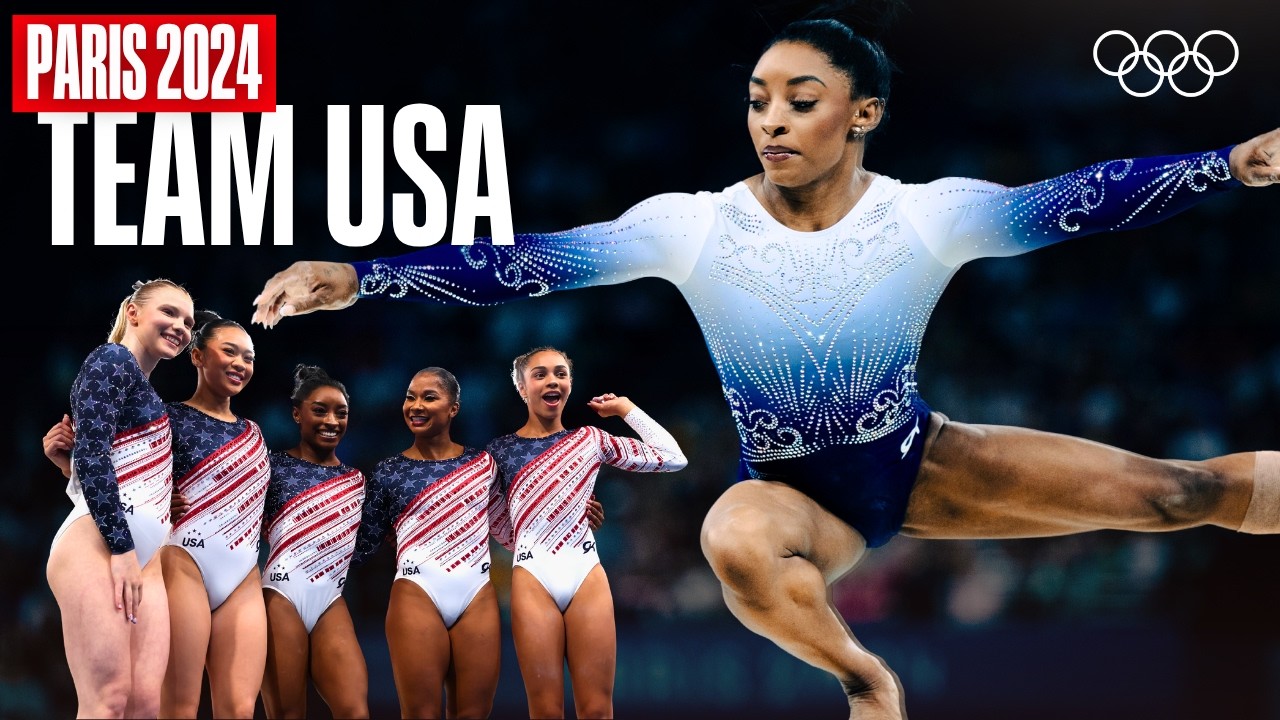 Team USA in the Women's Artistic Gymnastics Team Final 🤸♀️🇺🇸 | Paris 2024